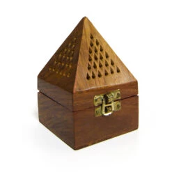 Wooden Pyramid Burner Small(Wooden Sheesham Pyramid Burner Small)