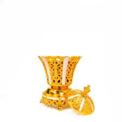 Pearl White Enamel Gold Luxury Burner Small GIB031(Pearl White Enamel Gold Luxury Burner Small Gib031)